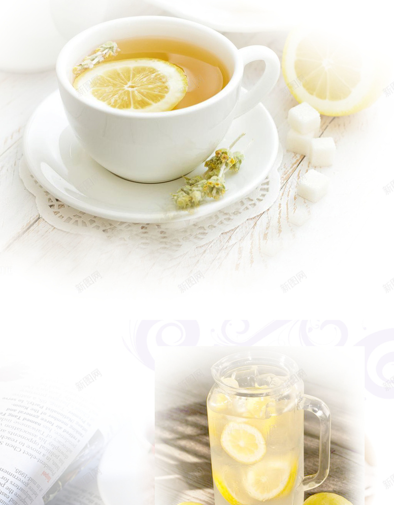 蜂蜜柠檬水背景海报psd设计背景_新图网 https://ixintu.com 杯子 柠檬 柠檬水 柠檬水海报 柠檬水素材 柠檬水背景 水壶 白色 蜂蜜 陶瓷 黄色