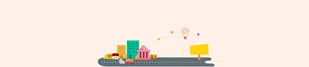 电商卡通城市公路背景bannerjpg设计背景_新图网 https://ixintu.com banner 公路 卡通 城市 电商 背景
