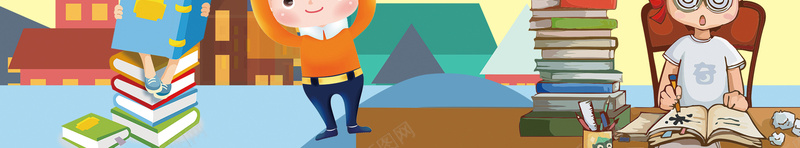 卡通奥数班招生海报psd设计背景_新图网 https://ixintu.com 中小学辅导班 卡通 奥数班 学生 小升初辅导班 数学 辅导班 辅导班海报 黄色
