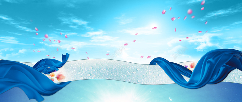 清凉一夏出游海边度假丝带背景psd设计背景_新图网 https://ixintu.com 初夏 夏天 夏天海报 夏季 小清新 广告 度假 清凉一夏 炎热夏天 立夏 粉色花瓣 素材 背景 设计