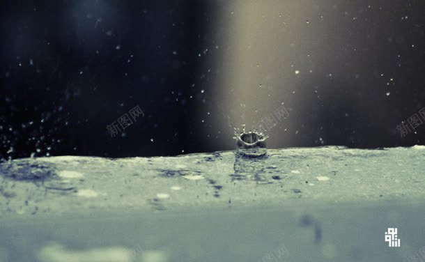 初雨风景海报制作jpg设计背景_新图网 https://ixintu.com 制作 海报 风景