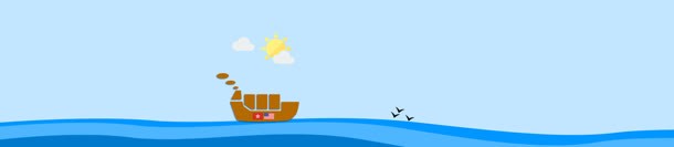 卡通船大海太阳背景bannerjpg设计背景_新图网 https://ixintu.com banner 卡通 大海 太阳 背景 船