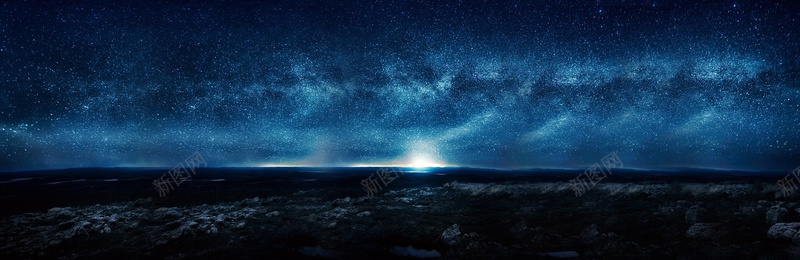 傍晚的天空bannerjpg设计背景_新图网 https://ixintu.com banner 余辉 傍晚 全屏背景 卡通背景 地平线 夜色 星空 黑色背景