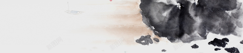 彩色水墨风景中国风psd设计背景_新图网 https://ixintu.com 中国风 古风 国画培训 国画艺术 小鸟 彩色 彩色水墨 水墨 水墨山 渲染 风景