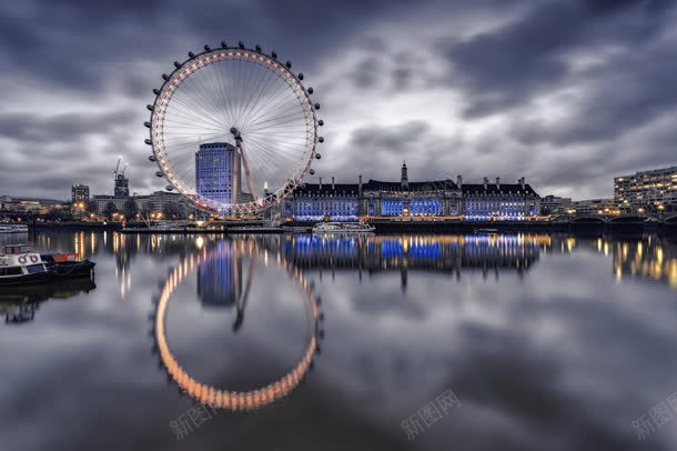 夜晚的水边游乐场海报背景jpg设计背景_新图网 https://ixintu.com 夜晚 水边 海报 游乐场 背景