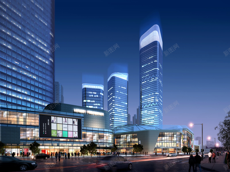 城市夜景摄影图背景psd设计背景_新图网 https://ixintu.com 人物 华丽 商务 夜景 年轻 建筑 科幻 科技