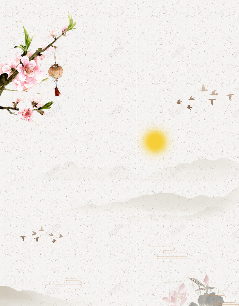 简约水墨风重阳佳节促销海报背景psdpsd设计背景_新图网 https://ixintu.com psd 促销 大雁 水墨风 海报背景 简约 花 荷花 落日 重阳佳节 重阳节