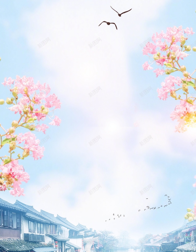 中国风乌镇旅游宣传PSDpsd设计背景_新图网 https://ixintu.com PSD源文件 PSD素材 乌镇 乌镇旅游 分层文件 古镇 古镇旅游 旅游 江南建筑 江南旅游 江南水乡 背景模板 背景海报 背景素材 高清背景