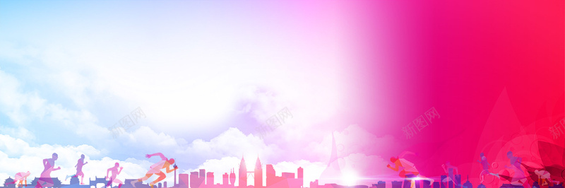 红色运动跑步psd设计背景_新图网 https://ixintu.com banner 体育 天猫 天空 店招 条幅 横幅 海报banner 淘宝 红色 背景 跑步 运动