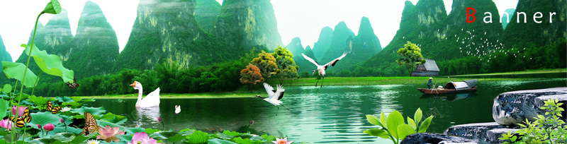 山水风景画淘宝网站背景图psd_新图网 https://ixintu.com 山水风景画 摄影 海报banner 淘宝网站背景图 风景