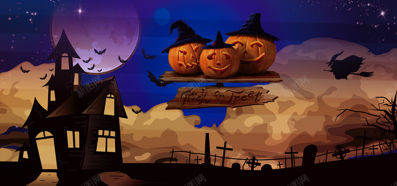 万圣节海报psd设计背景_新图网 https://ixintu.com 万圣节 万圣节促销 万圣节海报 万圣节背景 万圣节贺卡 南瓜灯 卡通 手绘 海报banner 童趣 面具 魔法