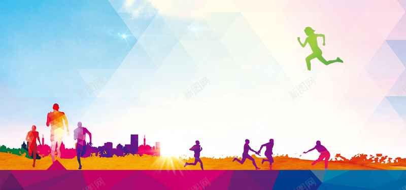 全民运动海报背景psd设计背景_新图网 https://ixintu.com 海报 海报banner 激情 狂欢 背景 艺术 运动会