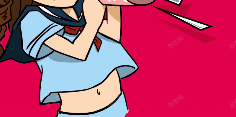 扁平化女孩拿着喇叭裂纹H5背景psd高清背景_新图网 https://ixintu.com H5 h5 卡通 卡通女孩 喇叭 广播 扁平化 手绘 童趣 红色 裂纹