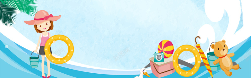 简约凉爽水上乐园夏季旅游banner背景psd设计背景_新图网 https://ixintu.com anner banner 上新 促销 凉爽 夏季 旅行 水上乐园 清凉 简约 背景