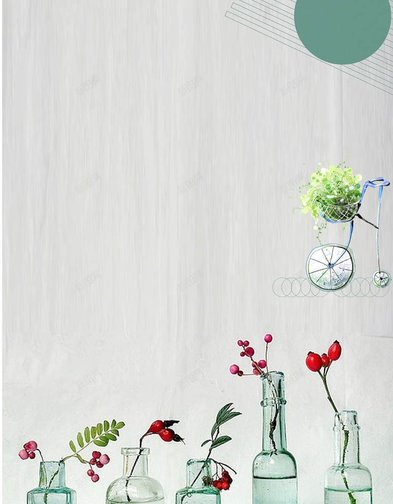 艺术插花简约海报背景psd设计背景_新图网 https://ixintu.com 唯美 插画 海报 清新 简约 背景 艺术 花瓶 花艺