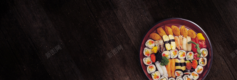 美食日本料理俯视图木纹bannerpsd设计背景_新图网 https://ixintu.com 吃货 广告 淘宝 电商 素材 美食 美食广告 美食海报 美食节 背景 设计 食品 食物