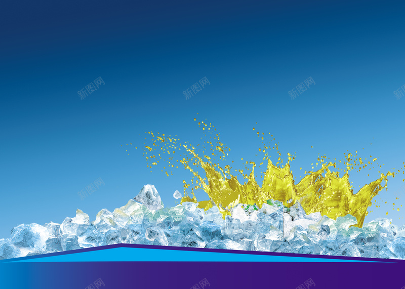 啤酒冰爽蓝色背景psd设计背景_新图网 https://ixintu.com 促销 冰块 冰爽 凉爽 啤酒 夏日 水花 海报 激情 简约 背景素材 蓝色 饮料
