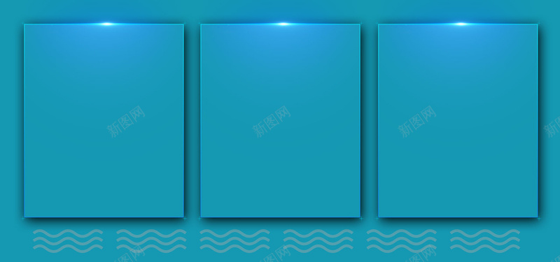 蓝色光感相框背景jpg设计背景_新图网 https://ixintu.com 光感 水波纹 海报banner 清新 相框 背景 蓝色 边框