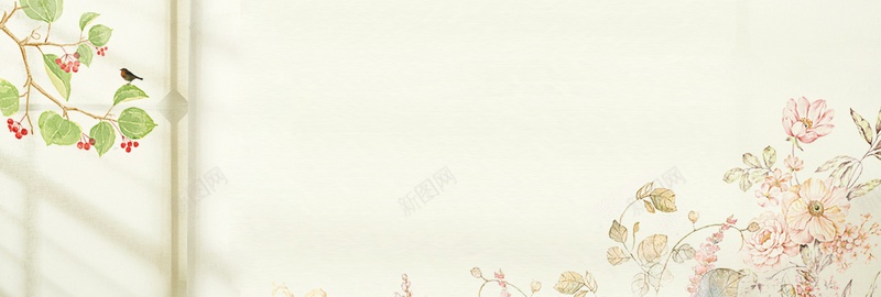 夏日上新手绘小清新bannerpsd设计背景_新图网 https://ixintu.com 化妆品 夏天 夏日上新 女装 小清新 手绘 手绘花朵 文艺 新品上市 服装 清爽 电商 阳光