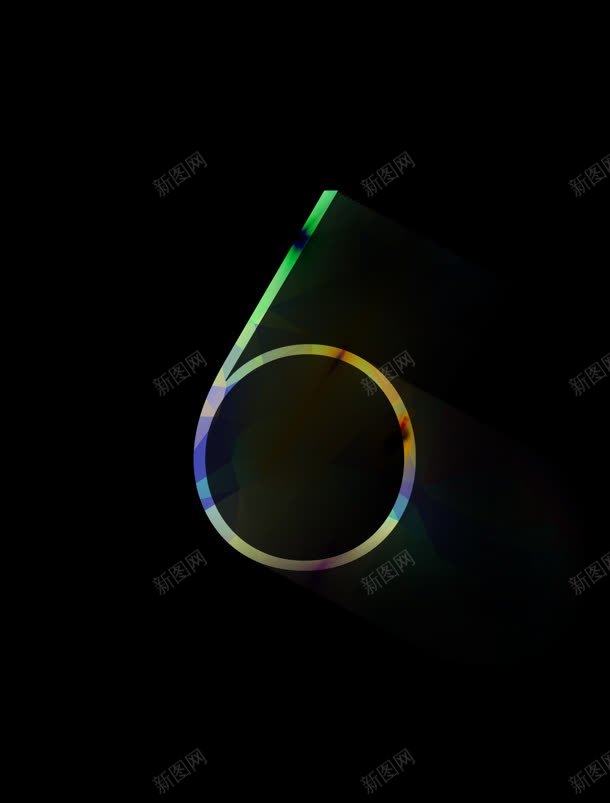 6字绚丽海报字体jpg设计背景_新图网 https://ixintu.com 字体 海报 绚丽