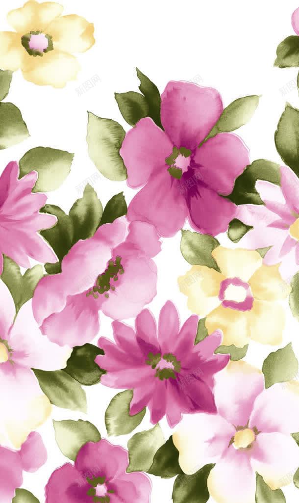 水墨画淡粉花瓣绽放jpg设计背景_新图网 https://ixintu.com 水墨画 绽放 花瓣