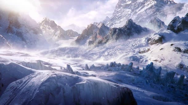 高海拔的雪山风景jpg设计背景_新图网 https://ixintu.com 海拔 雪山 风景