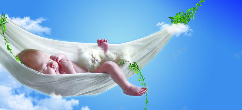 熟睡的婴儿背景banner装饰jpg设计背景_新图网 https://ixintu.com 摇椅 母婴 海报banner 熟睡的婴儿 背景banner装饰
