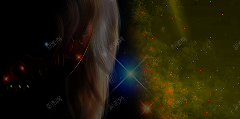 12星座狮子座背景psd设计背景_新图网 https://ixintu.com 唯美手机 壁纸 插画 星座背景 星球 流星 海报 素材 魔幻星空