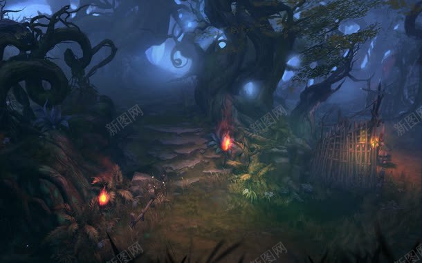 神秘魔幻世界宽屏jpg设计背景_新图网 https://ixintu.com 世界 神秘 魔幻