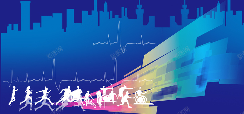 跳动的人激情蓝色户外运动banner海报psd设计背景_新图网 https://ixintu.com banner 剪影 喝彩 城市 奔跑 户外 扁平 活动 海报 激情 狂欢 背 脉搏 蓝色 跳动 运动