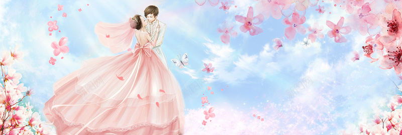 电商淘宝偏偏喜欢你七夕情人节婚纱海报psd设计背景_新图网 https://ixintu.com banner 七夕 七夕节 七夕节活动 七夕节素材 促销活动 情人节 情侣 手绘 浪漫七夕节 海报