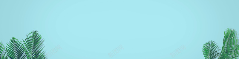 背景墙psd_新图网 https://ixintu.com 摄影 树叶 海报banner 背景墙 蓝色 风景
