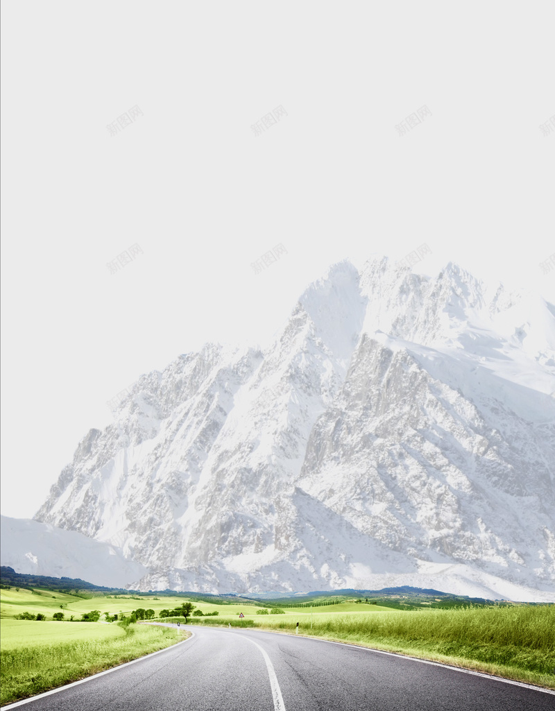 风景大山路面绿色草地风景背景psd设计背景_新图网 https://ixintu.com 大山 素材 绿色 背景 草地 路面 风景