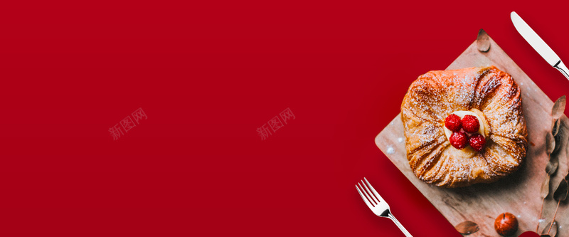 面包简约红色bannerpsd设计背景_新图网 https://ixintu.com banner 下午茶 优惠 促销 折扣 简约 红色 美味 美食 面包 食材 餐厅