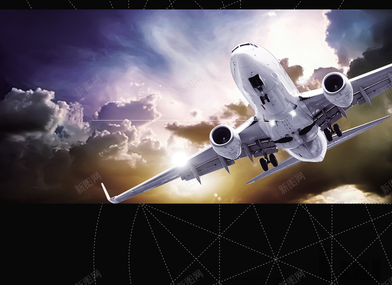 航空公司飞机背景psd设计背景_新图网 https://ixintu.com 商务 天空 广告 旅游 旅行 机票 海报 背景素材 航天 航空公司 飞机 飞行