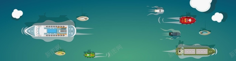 航行的船舶俯视图矢量jpg设计背景_新图网 https://ixintu.com 云朵 俯视图 河流 海面 矢量图 航海 船舶 船舶业 运输 邮轮