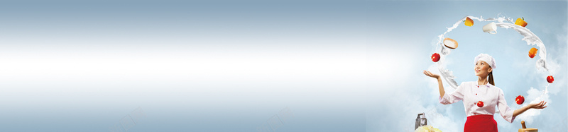 厨师美食美女创意bannerjpg_新图网 https://ixintu.com banner 人物 做饭 创意 厨师 宣传 广告 摄影 简约 美女 美食 背景 食物 饭店