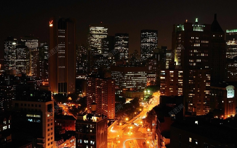 简约都市夜晚背景