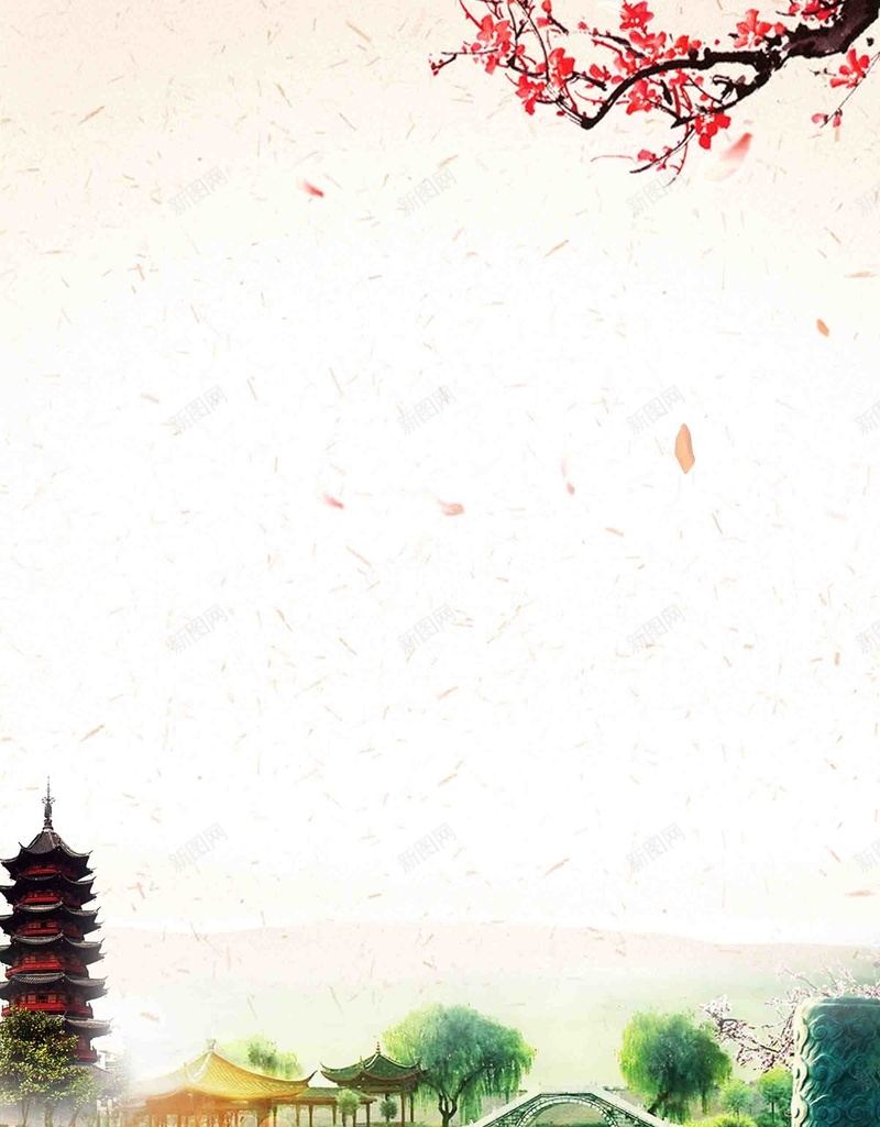 苏州美景旅游宣传海报背景模板psd设计背景_新图网 https://ixintu.com 宣传 旅游 旅行社 活动 海报 美景 背景模板 苏州