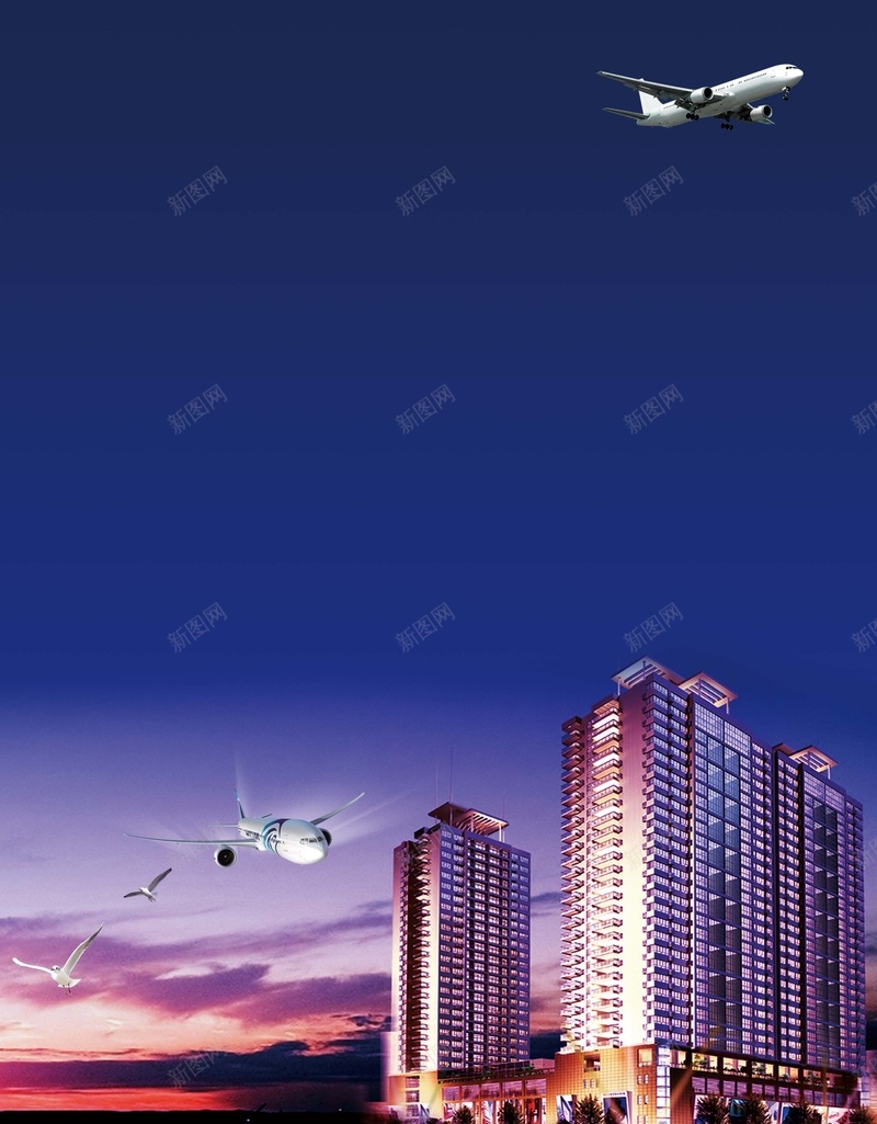 蓝色大气建筑地产招商海报背景psd设计背景_新图网 https://ixintu.com 一口价 写字楼 商业地产 地产 地产促销 地产开盘 开盘 户外广告 房地产 招商 特价房 钜惠地产