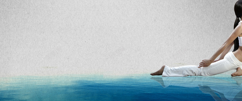 瑜伽蓝色清新背景psd设计背景_新图网 https://ixintu.com 海报banner 清新 瑜伽 纹理 蓝色 质感