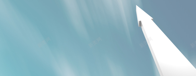 向上箭头景色蓝色banner背景psd设计背景_新图网 https://ixintu.com 向上 商务 小清新 广告 文艺 白云 科幻 科技 简单 简洁 简约 箭头 素材 背景 蓝天