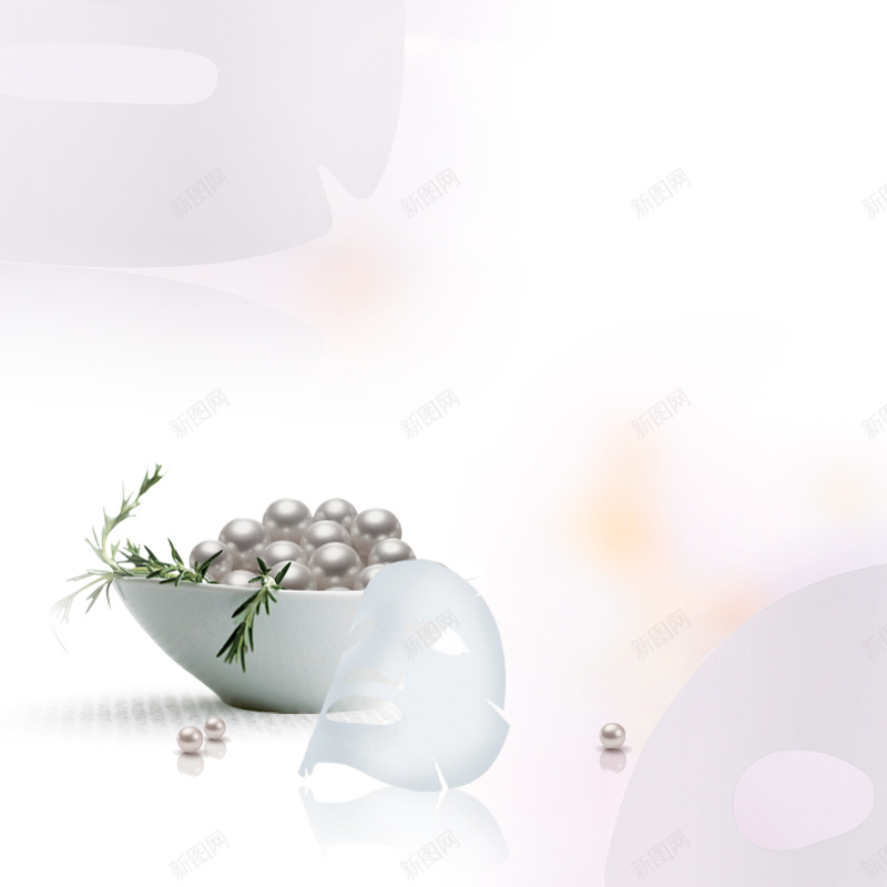 珍珠面膜主图jpg设计背景_新图网 https://ixintu.com 主图 化妆品 护肤品 珍珠 面膜