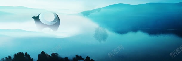 户外背景jpg设计背景_新图网 https://ixintu.com 水墨画海报 青山绿水