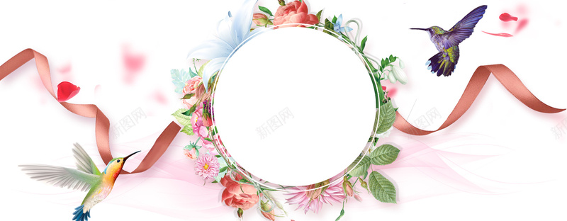 花鸟图淘宝海报背景psd设计背景_新图网 https://ixintu.com 促销 内衣 唯美 女包 女鞋 情人节 浪漫 浪漫七夕 珠宝 男包 童装 箱包 粉色 配饰 饰品首饰 首饰