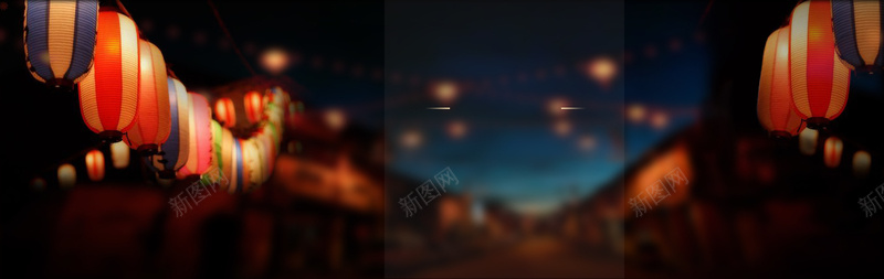 2017喜庆中国风海报jpg设计背景_新图网 https://ixintu.com 2017春节海报 中国风 全屏海报 夜晚春节海报 幸福 建筑 开心 新春 淘宝春节 满意 灯笼孔明灯 街景春节海报