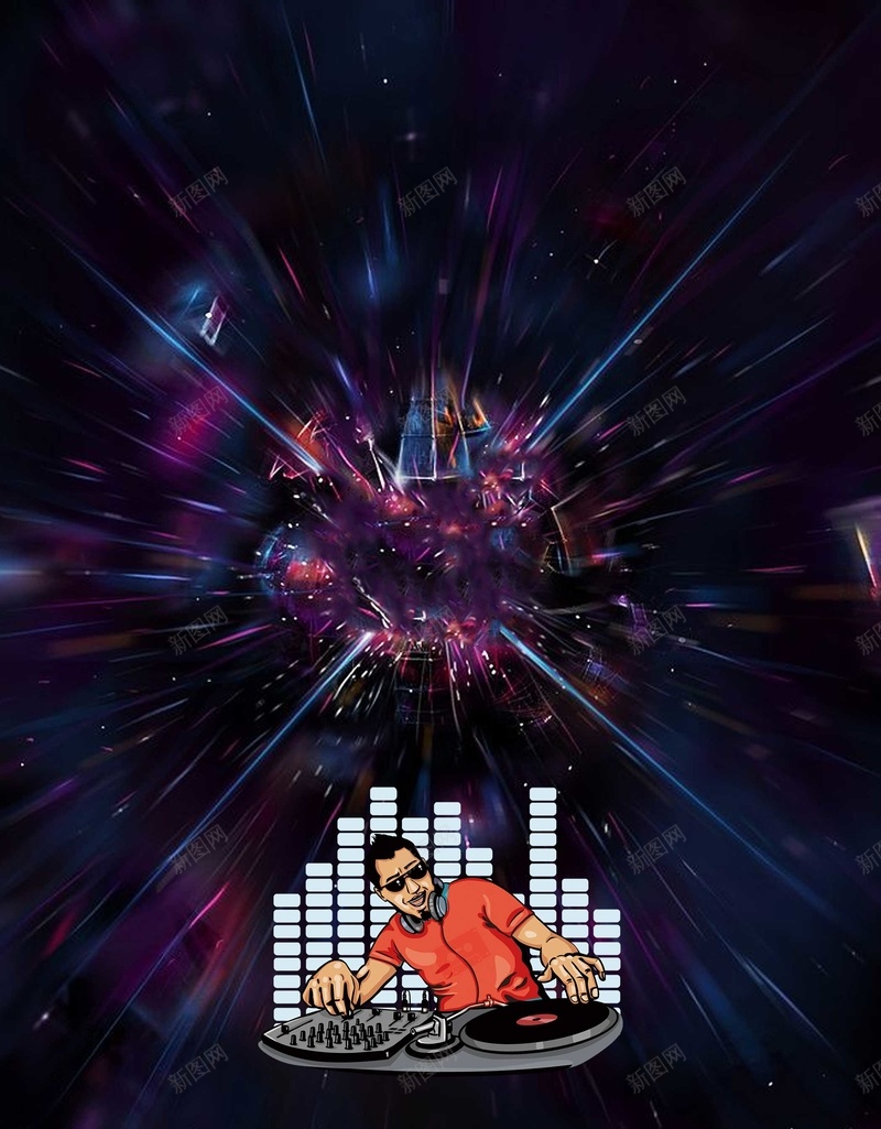 扁平科技嘻哈音乐psd设计背景_新图网 https://ixintu.com free hiphop style 不规则 卡通 嘻哈 夜店 扁平 海报 科技 酒吧 音乐