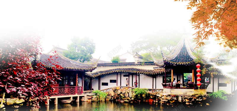 古镇旅游banner图背景psd设计背景_新图网 https://ixintu.com 古镇 国内游 山水 开心 杭州 桂林 自驾游 苏州