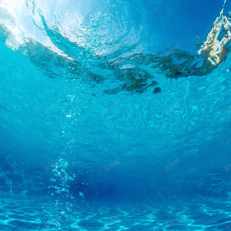 蓝色海水海底背景图jpg设计背景_新图网 https://ixintu.com 主图 波纹 海底 海水 深海 蓝色