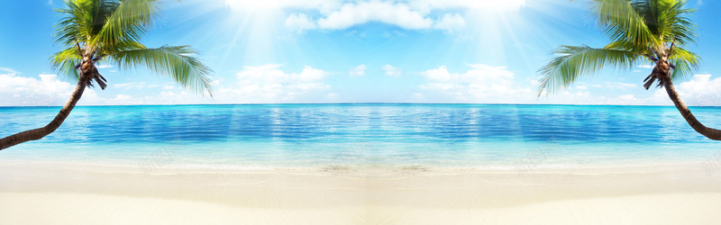 暑假海边游背景psd设计背景_新图网 https://ixintu.com 大气 海报banner